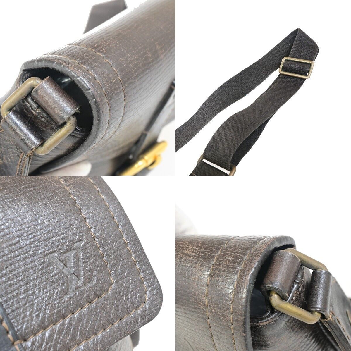 Louis Vuitton Yuma Brown Leather Handbag