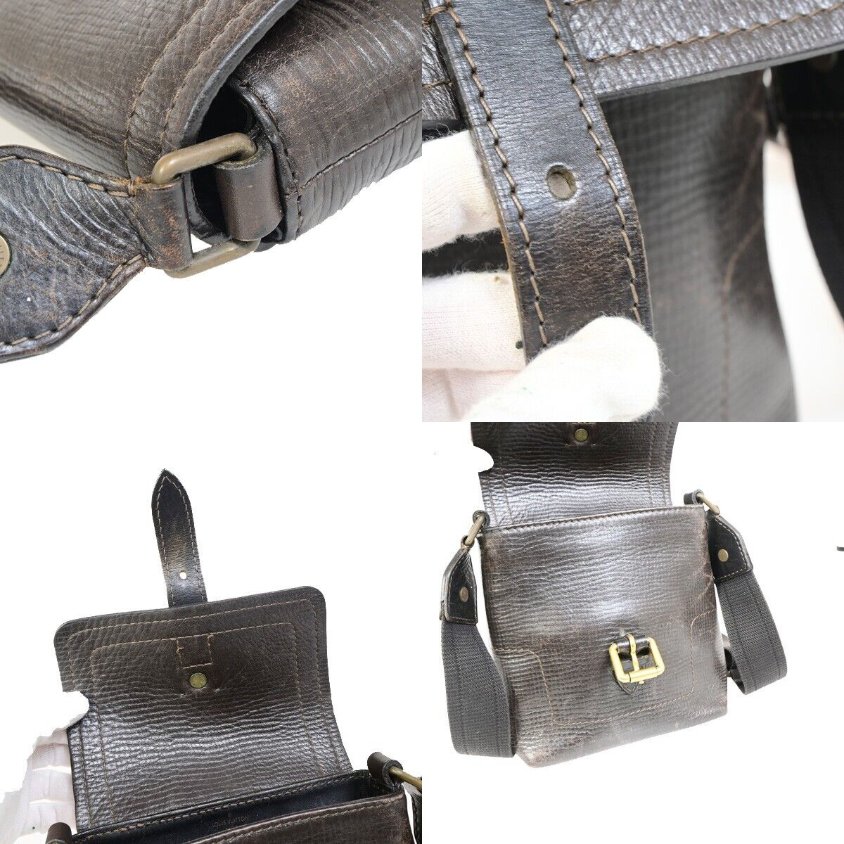 Louis Vuitton Yuma Brown Leather Handbag