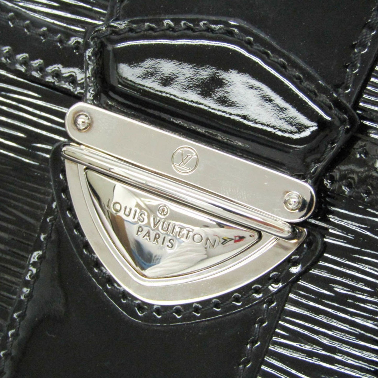 Louis Vuitton Jena Black Patent Leather Shoulder Bag