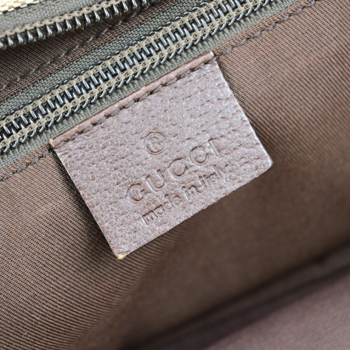 Gucci Sherry Beige Canvas Tote Bag