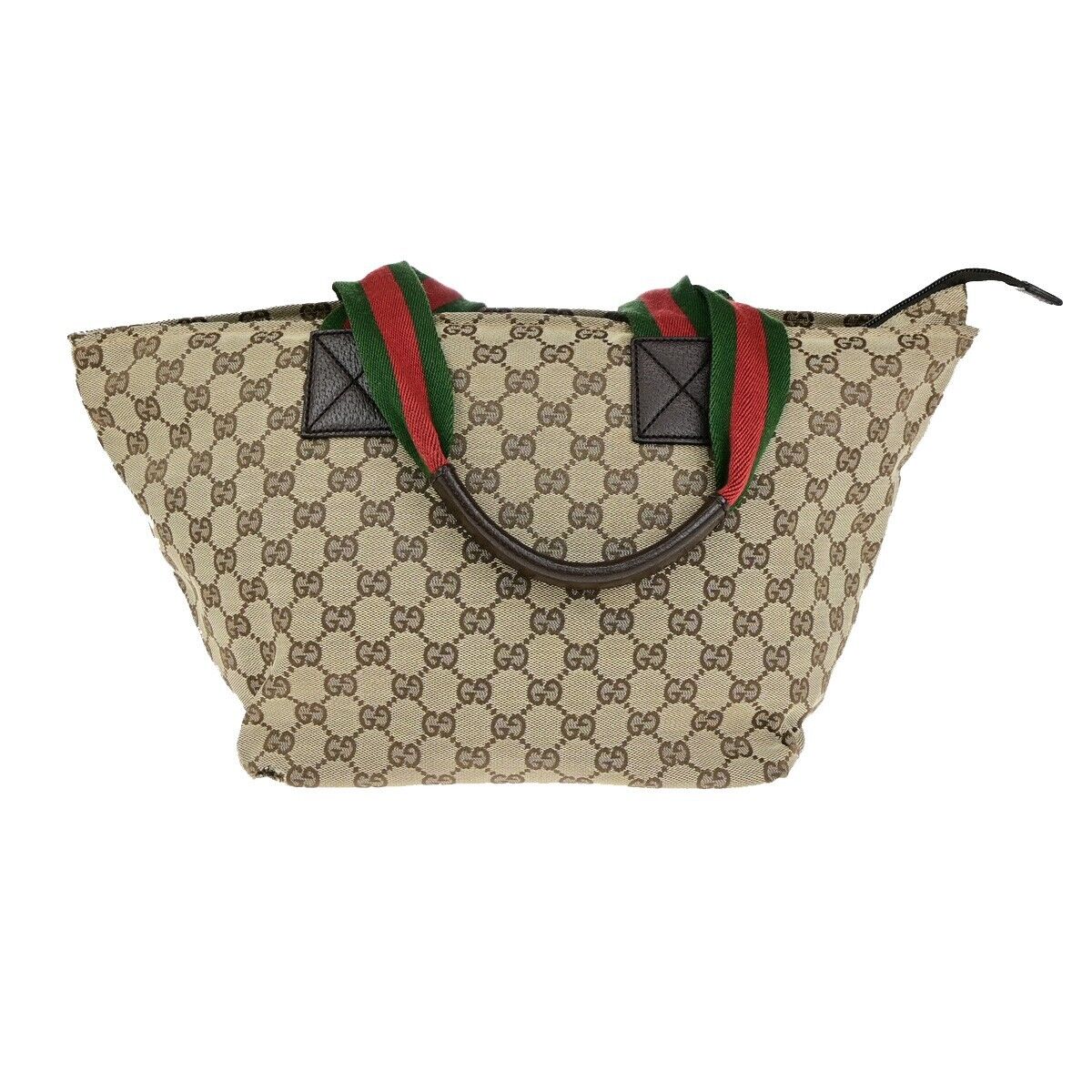 Gucci Sherry Beige Canvas Tote Bag