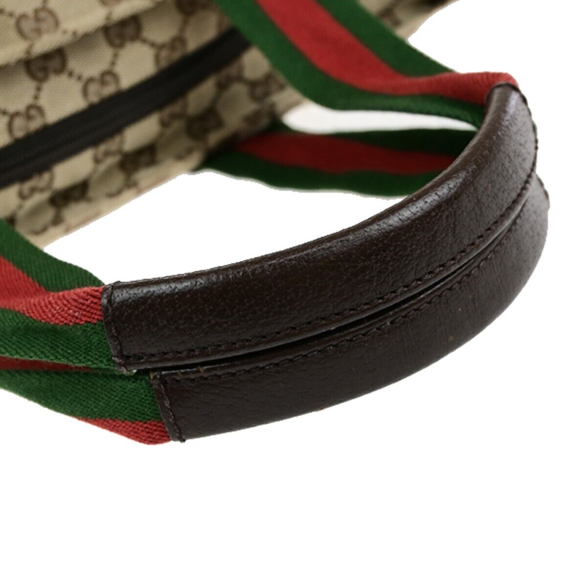 Gucci Sherry Beige Canvas Tote Bag