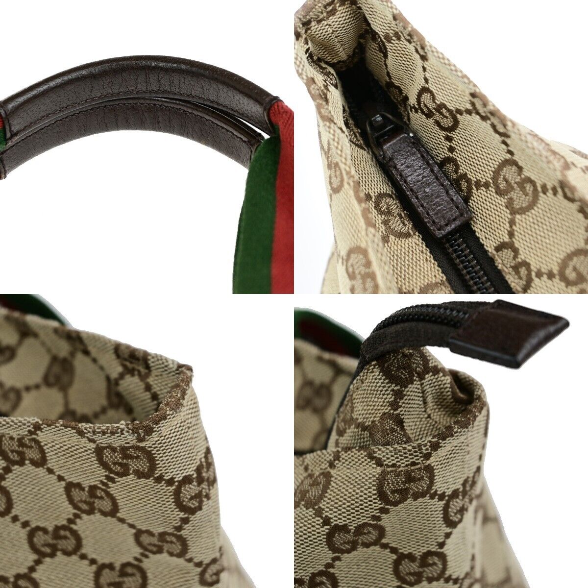 Gucci Sherry Beige Canvas Tote Bag