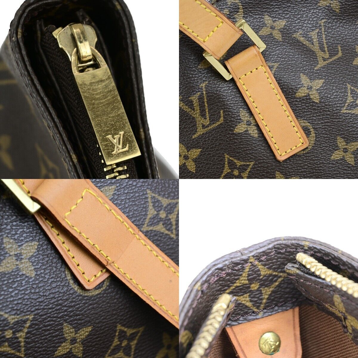 Louis Vuitton Mezzo Brown Canvas Shoulder Bag