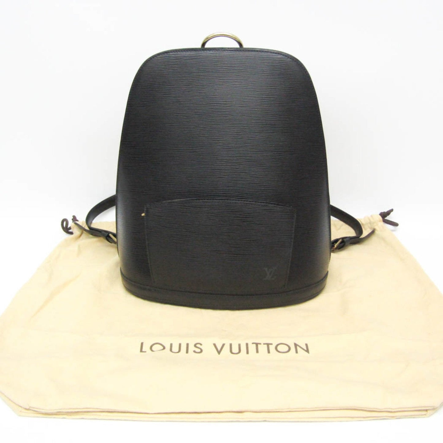 Louis Vuitton Gobelins Black Leather Backpack Bag