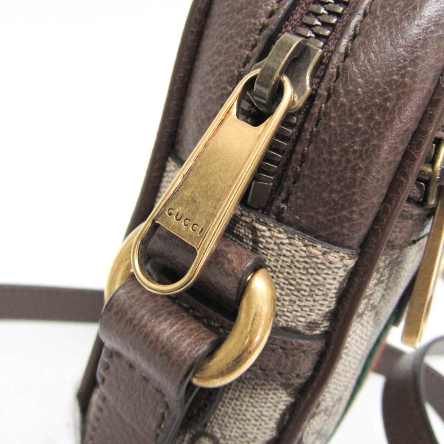 Gucci Ophidia Beige Canvas Shoulder Bag