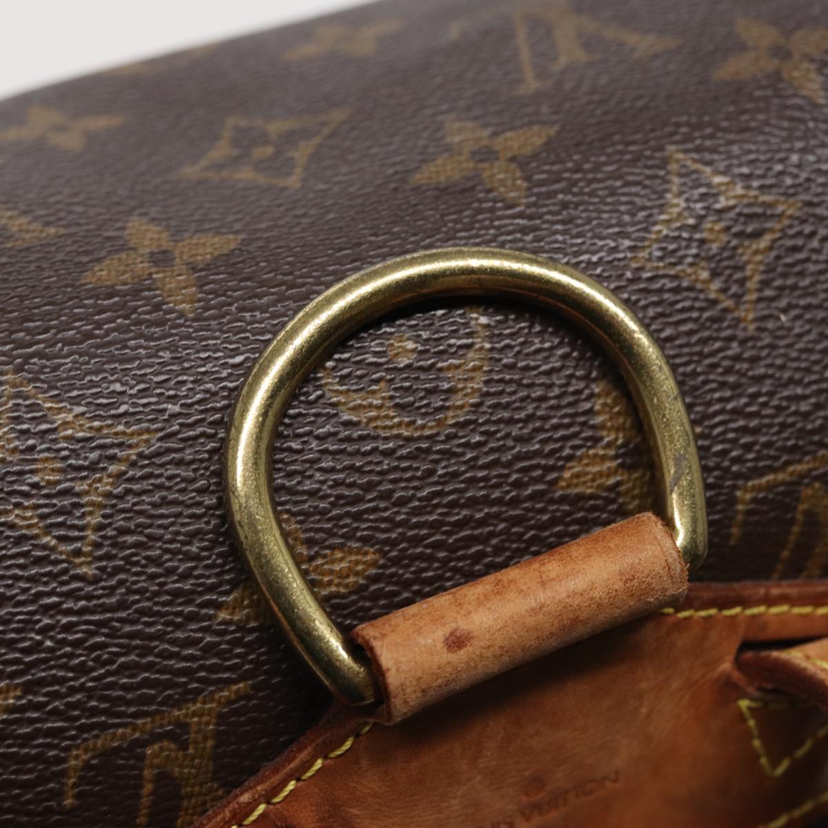 Louis Vuitton Montsouris Mm Brown Canvas Backpack Bag