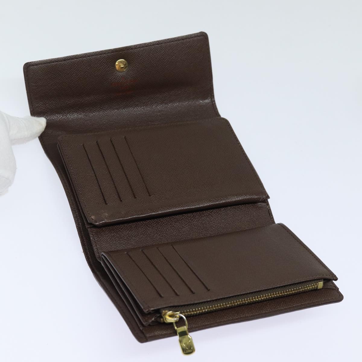 Louis Vuitton Alexandra Brown Canvas Wallet
