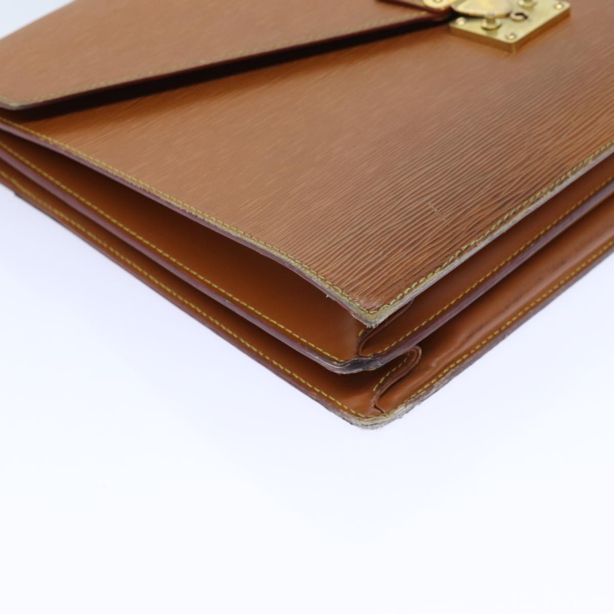 Louis Vuitton Serviette Brown Leather Briefcase Bag