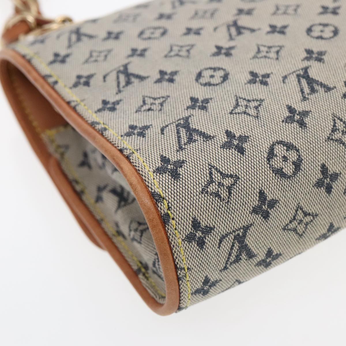 Louis Vuitton Camille Blue Canvas Shoulder Bag