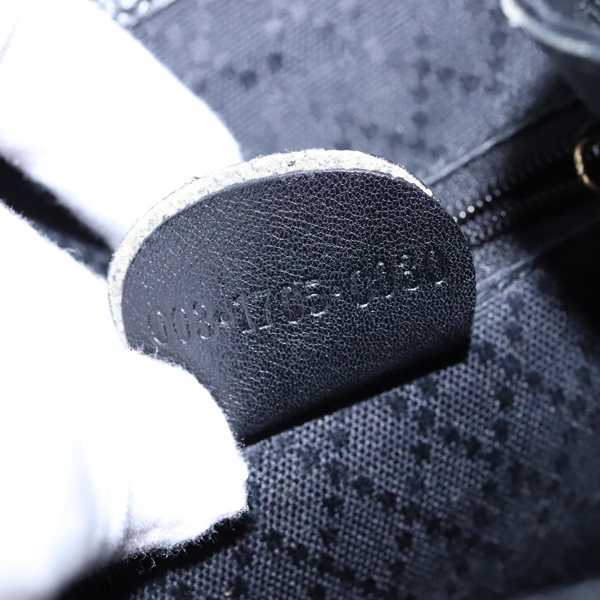Gucci Bamboo Black Leather Backpack Bag