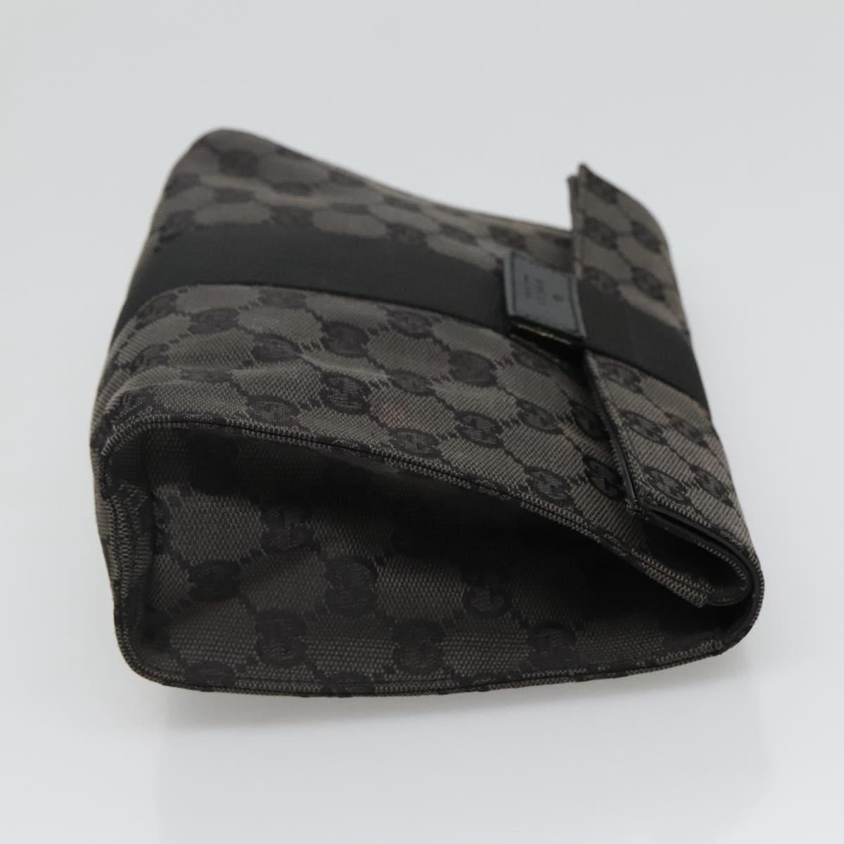 Gucci Gg Canvas Black Canvas Clutch Bag