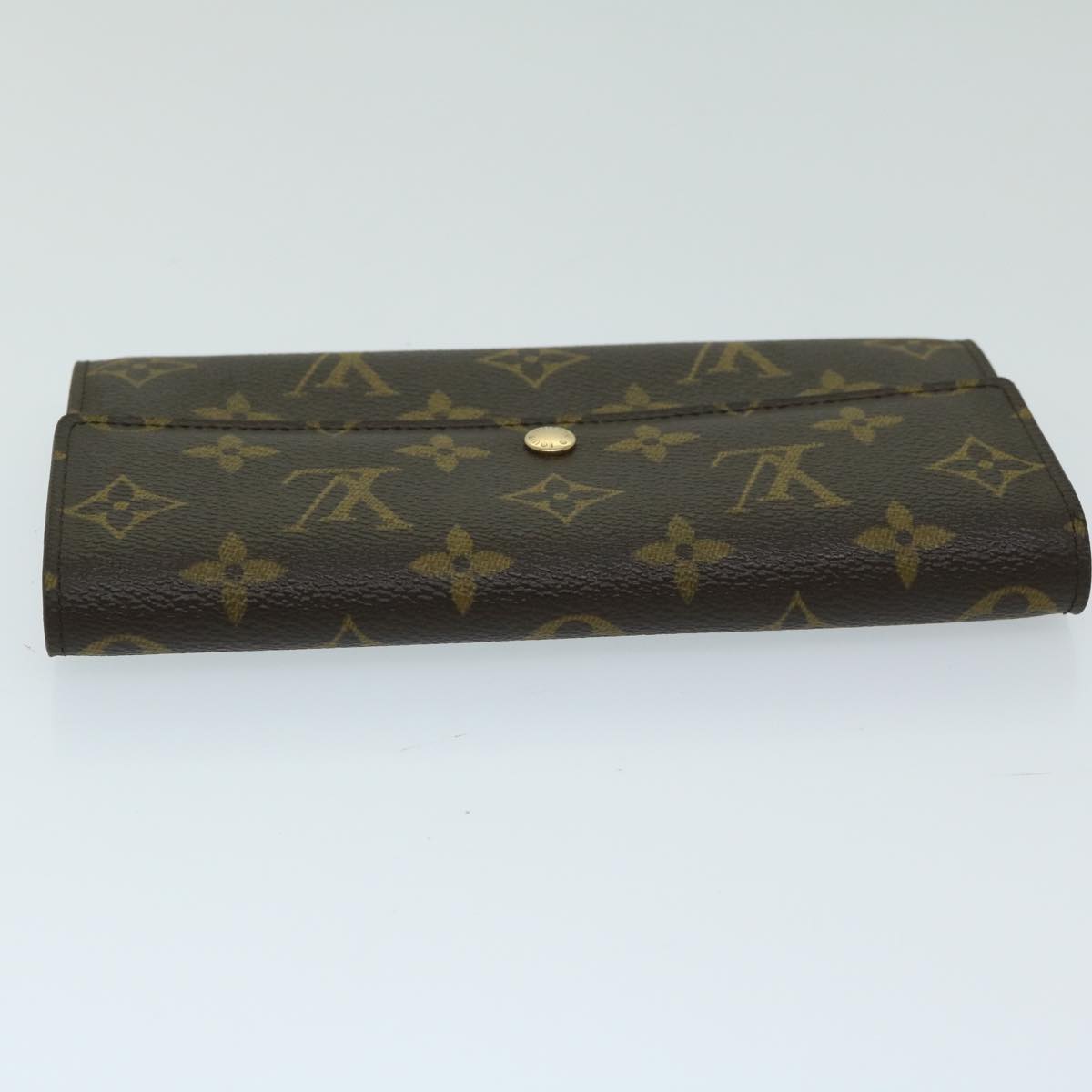 Louis Vuitton Portefeuille Sarah Brown Canvas Wallet