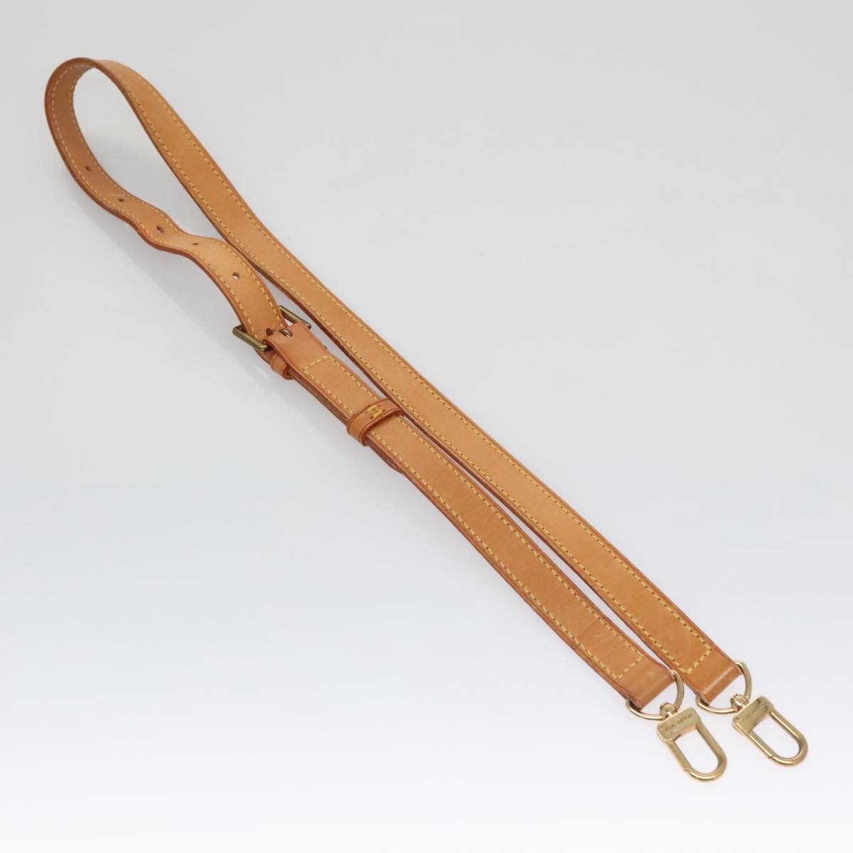 Louis Vuitton Shoulder Strap Beige Leather Bag Jewelry