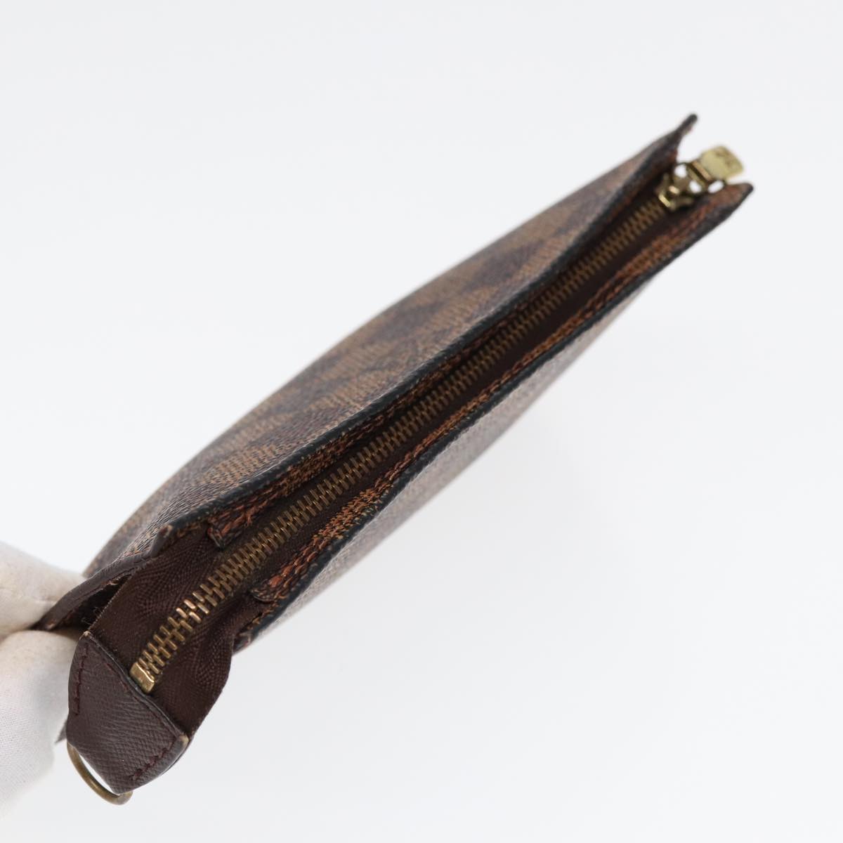 Louis Vuitton Poche Toilette Brown Canvas Clutch Bag