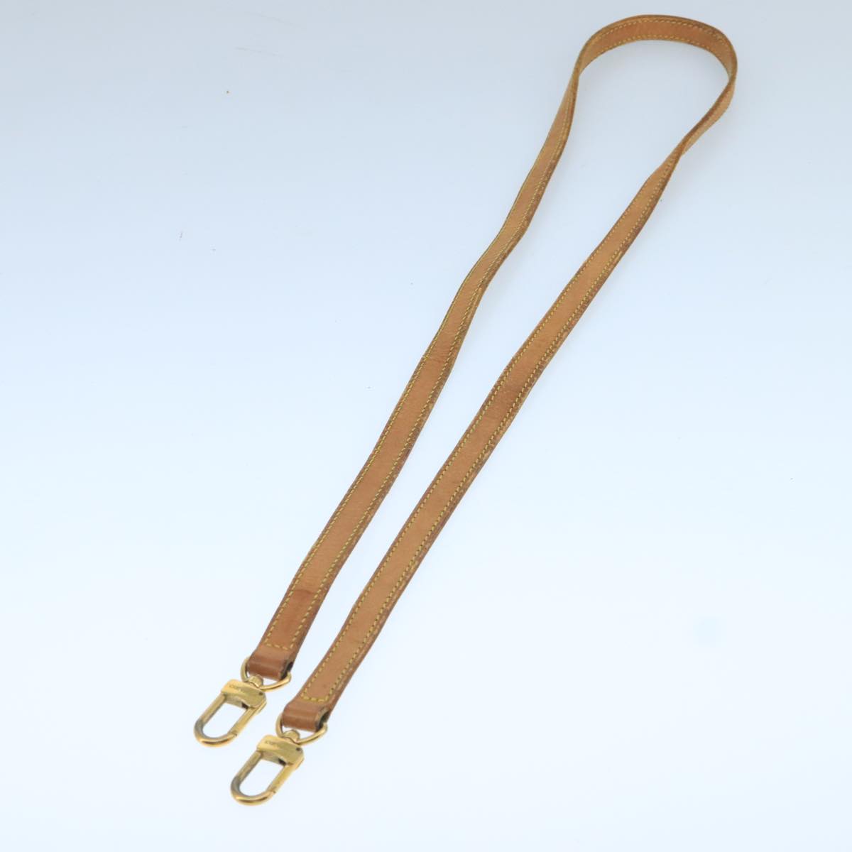 Louis Vuitton Shoulder Strap Beige Leather Bag Jewelry