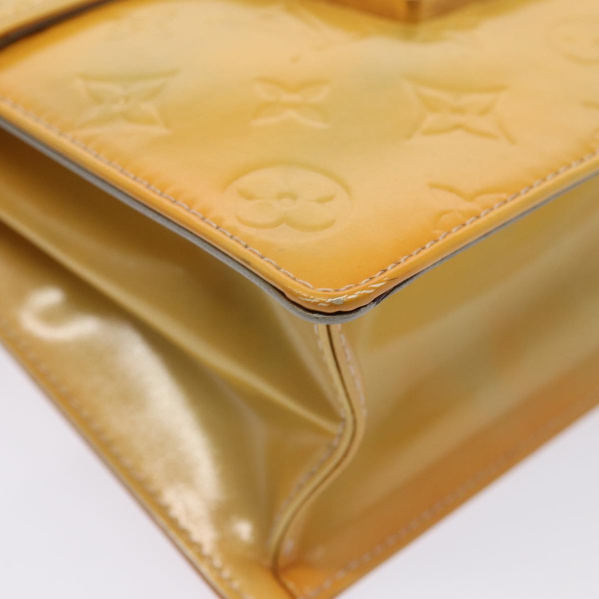 Louis Vuitton Spring Street Camel Patent Leather Handbag