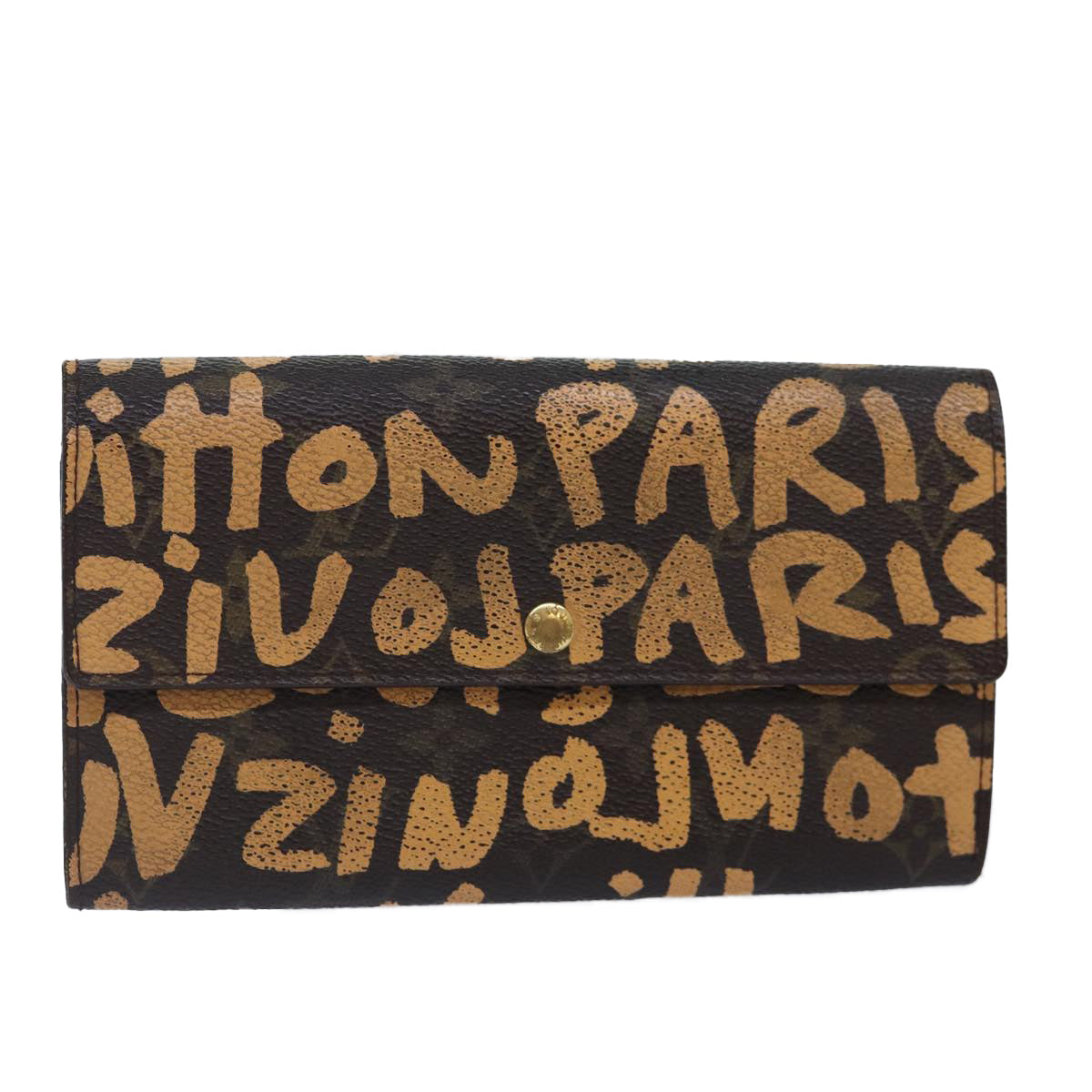 Louis Vuitton Sarah Brown Canvas Wallet