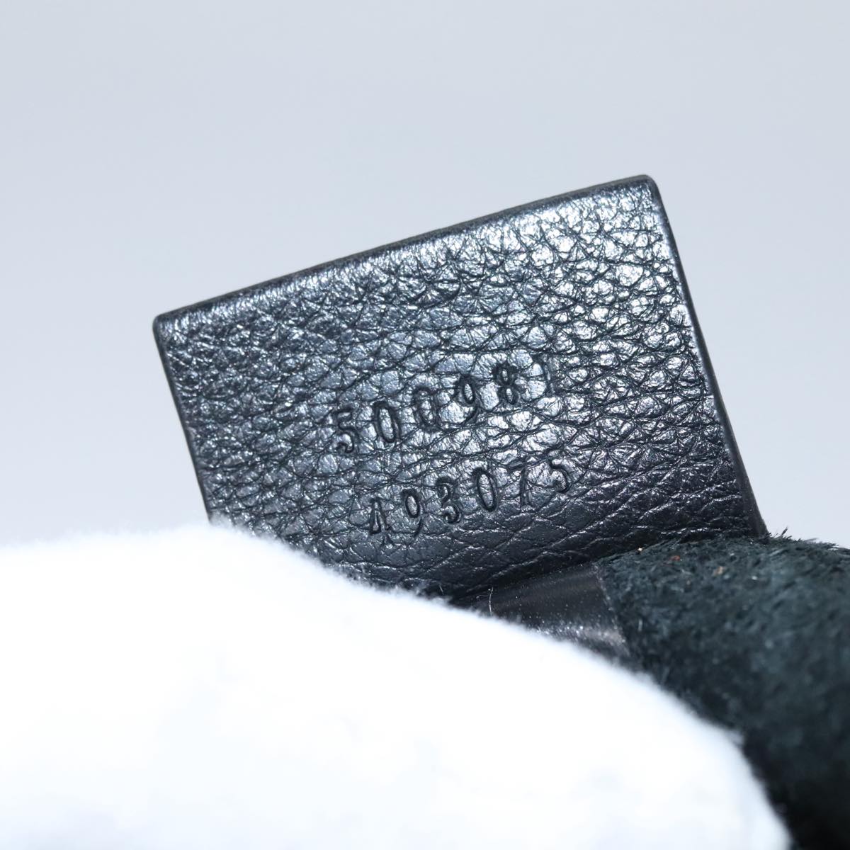 Gucci Imprime Black Leather Clutch Bag