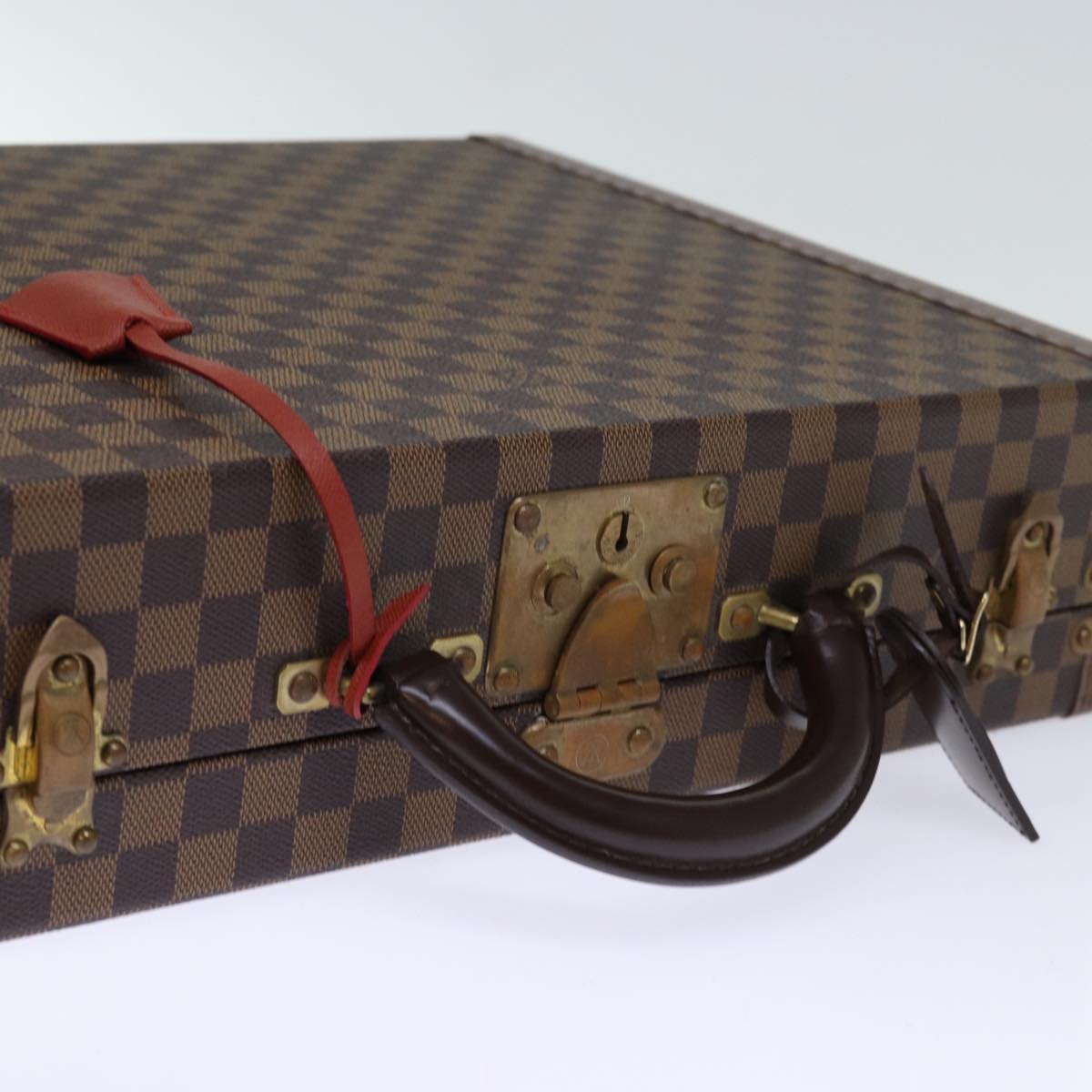 Louis Vuitton Attache Case Brown Canvas Travel Bag