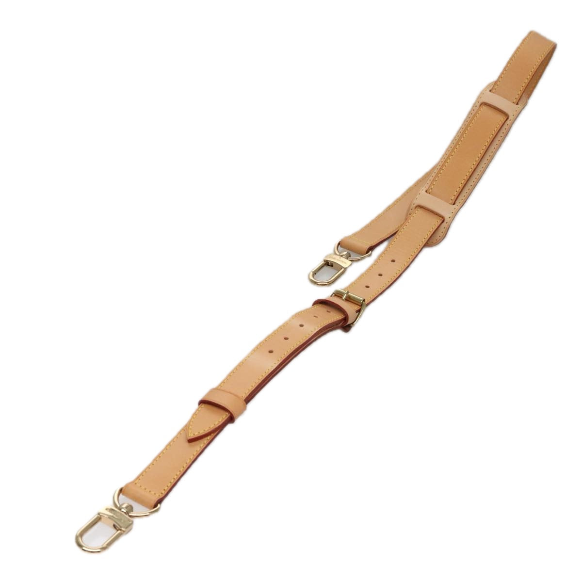 Louis Vuitton Shoulder Strap Beige Leather Bag Jewelry