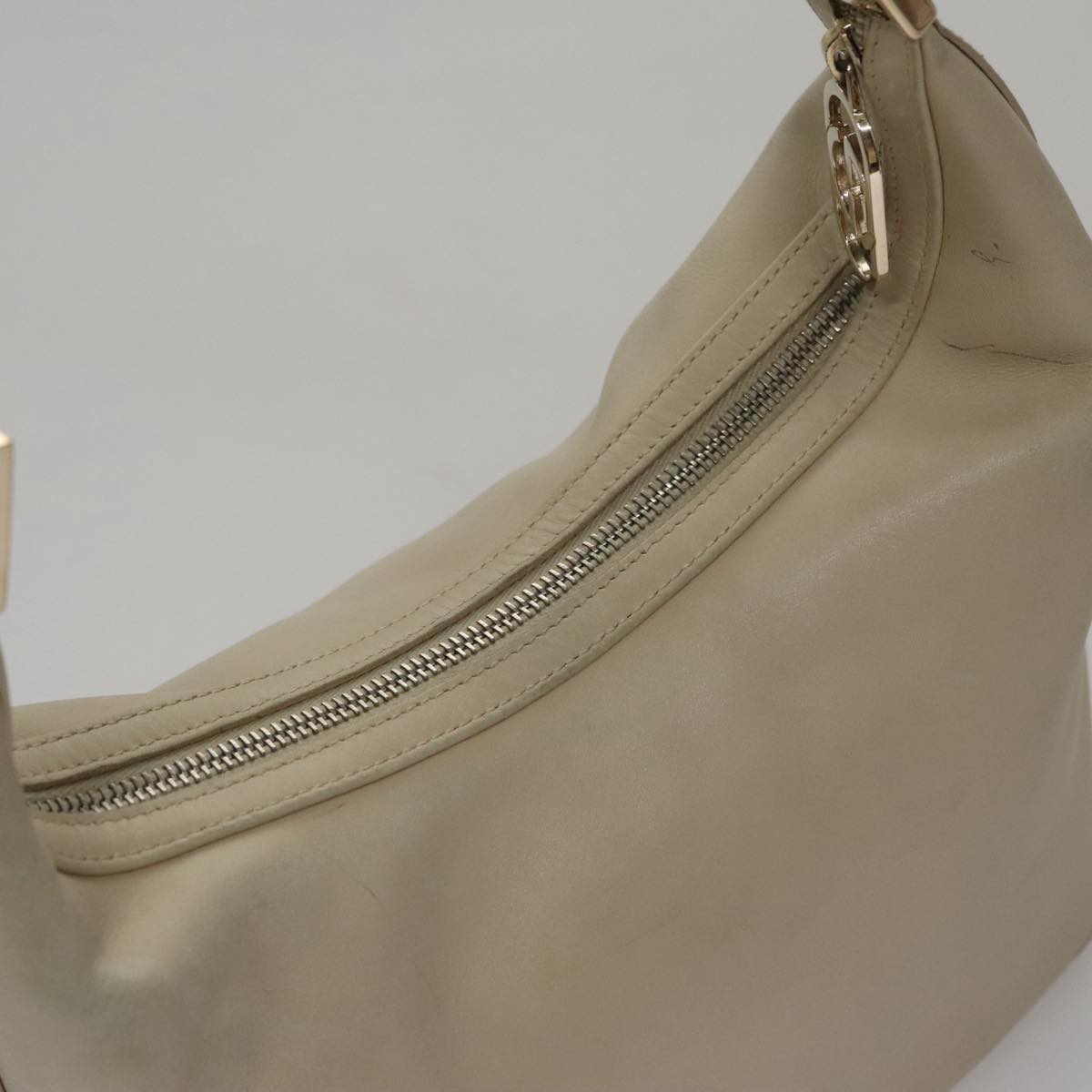 Gucci Hobo Beige Leather Shoulder Bag