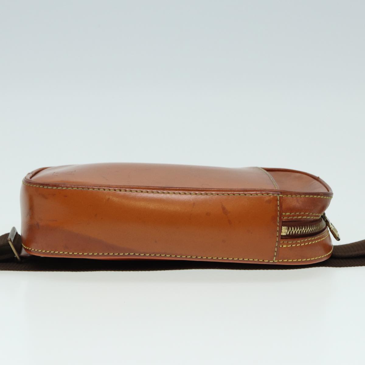 Louis Vuitton Gange Brown Leather Clutch Bag