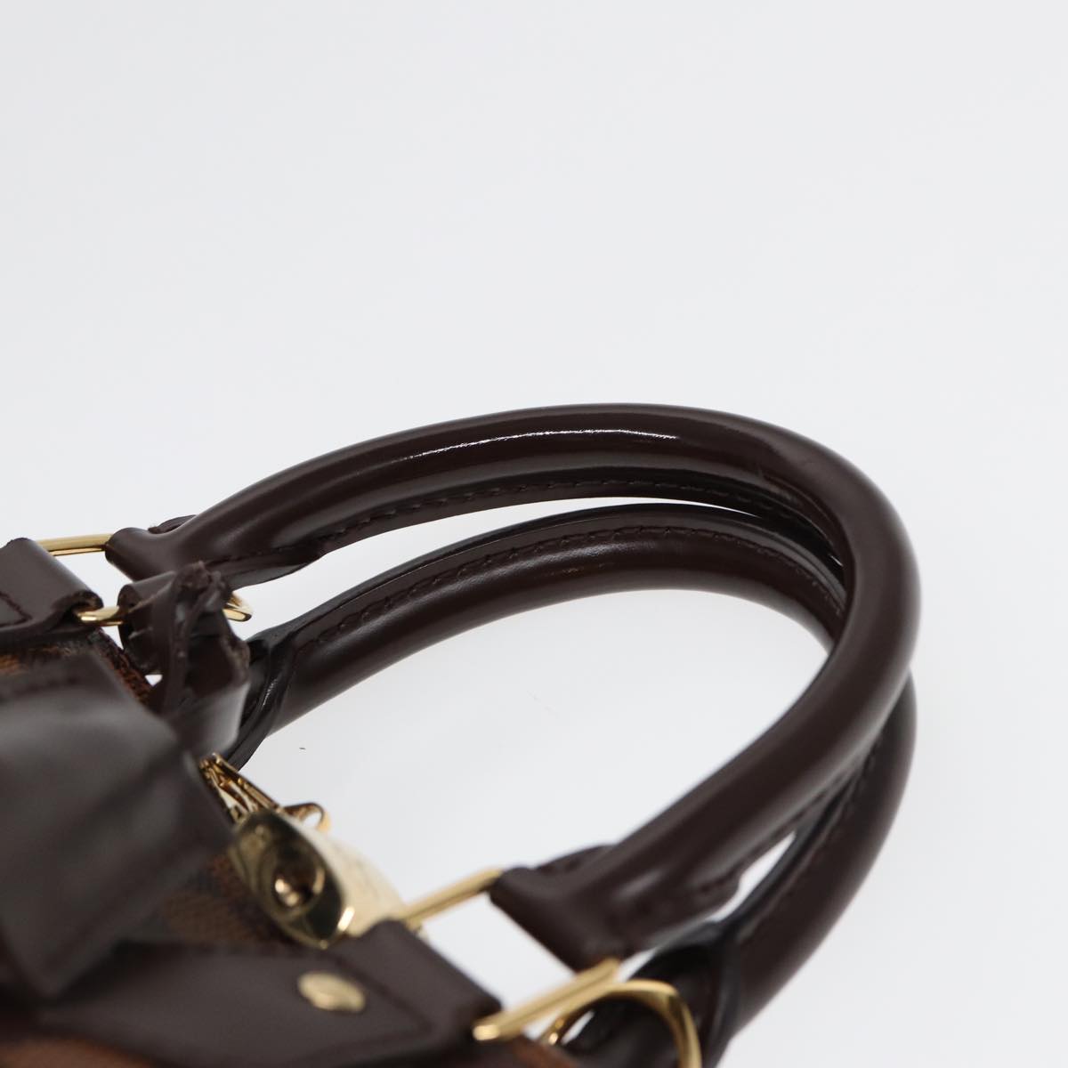 Louis Vuitton Alma Brown Canvas Handbag