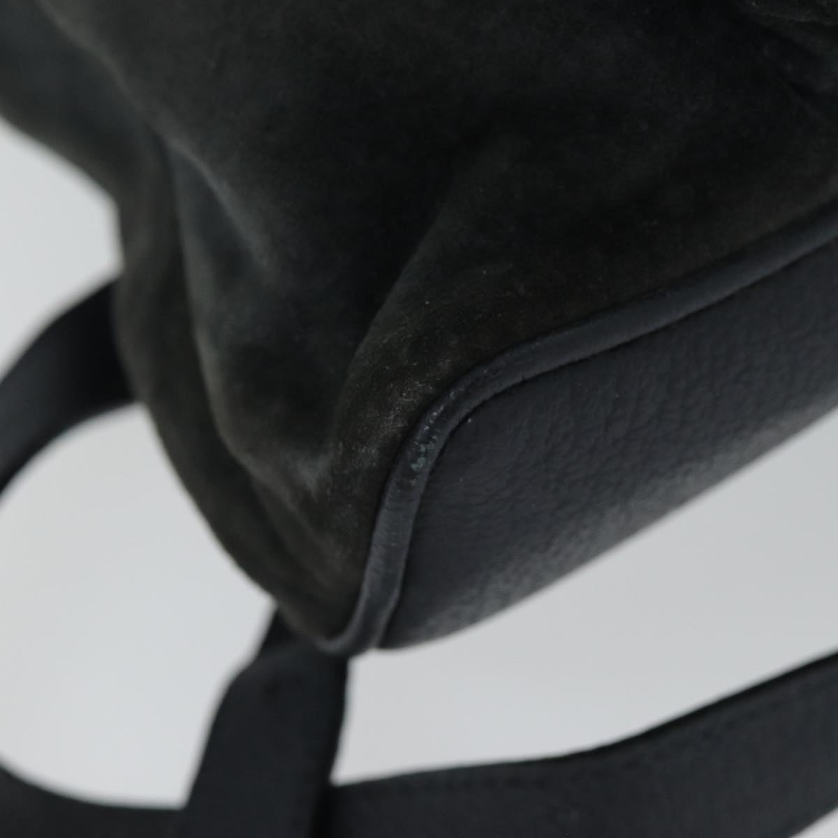 Gucci Bamboo Black Suede Backpack Bag