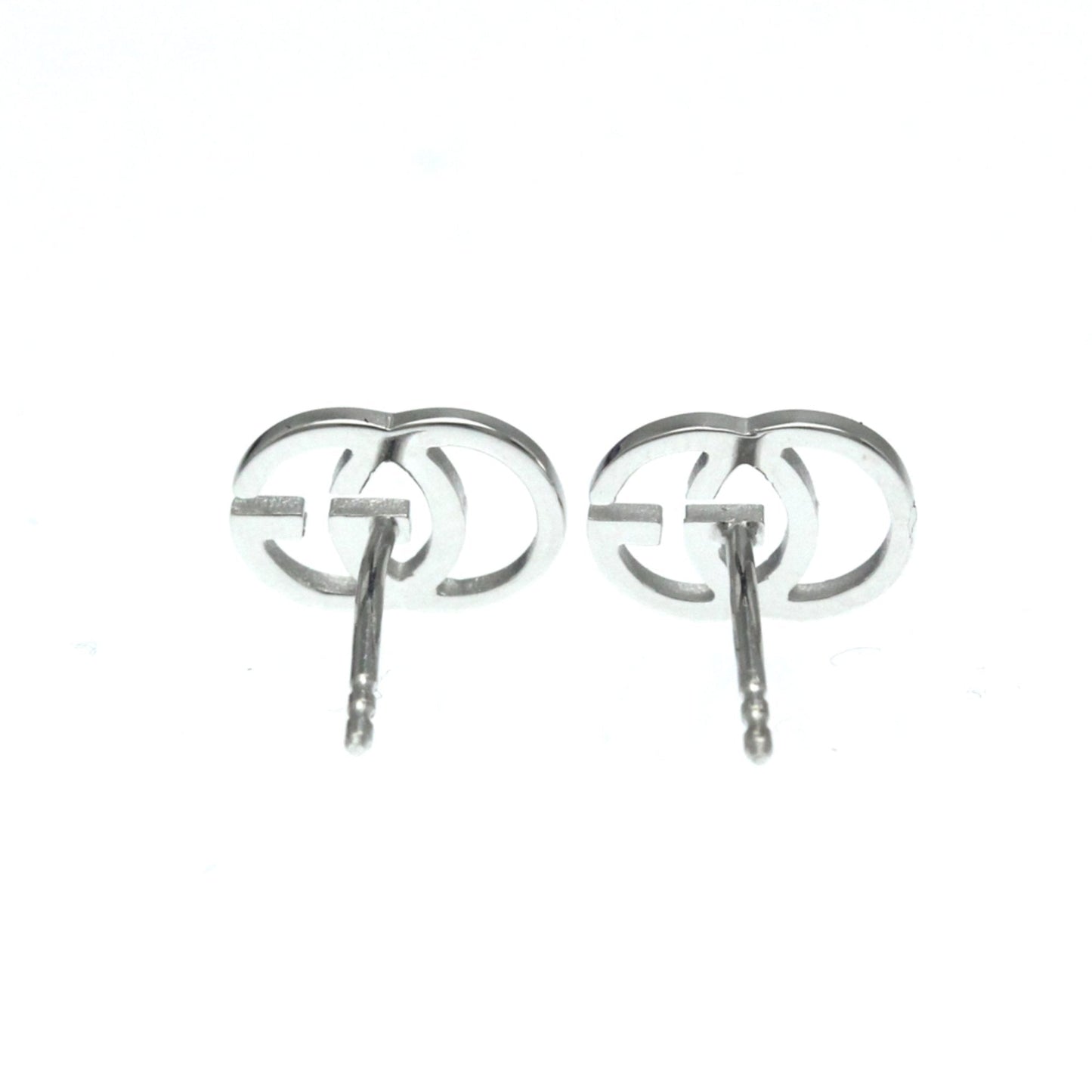Gucci Gg Running Silver White Gold Earring Jewelry