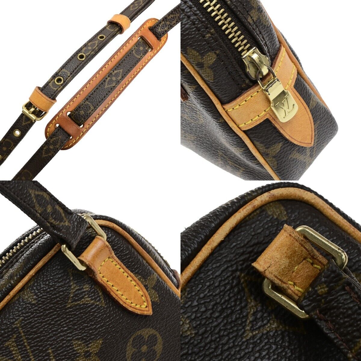 Louis Vuitton Marly Brown Canvas Shoulder Bag
