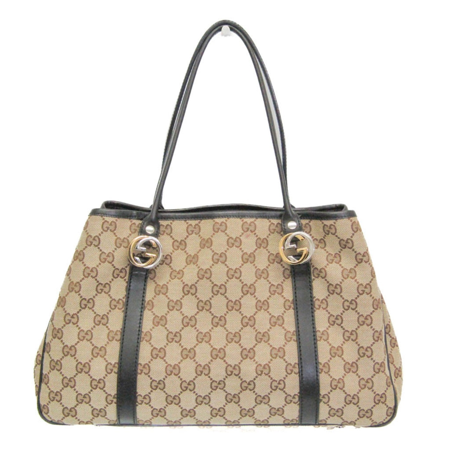 Gucci Gg Twins Beige Canvas Tote Bag ()