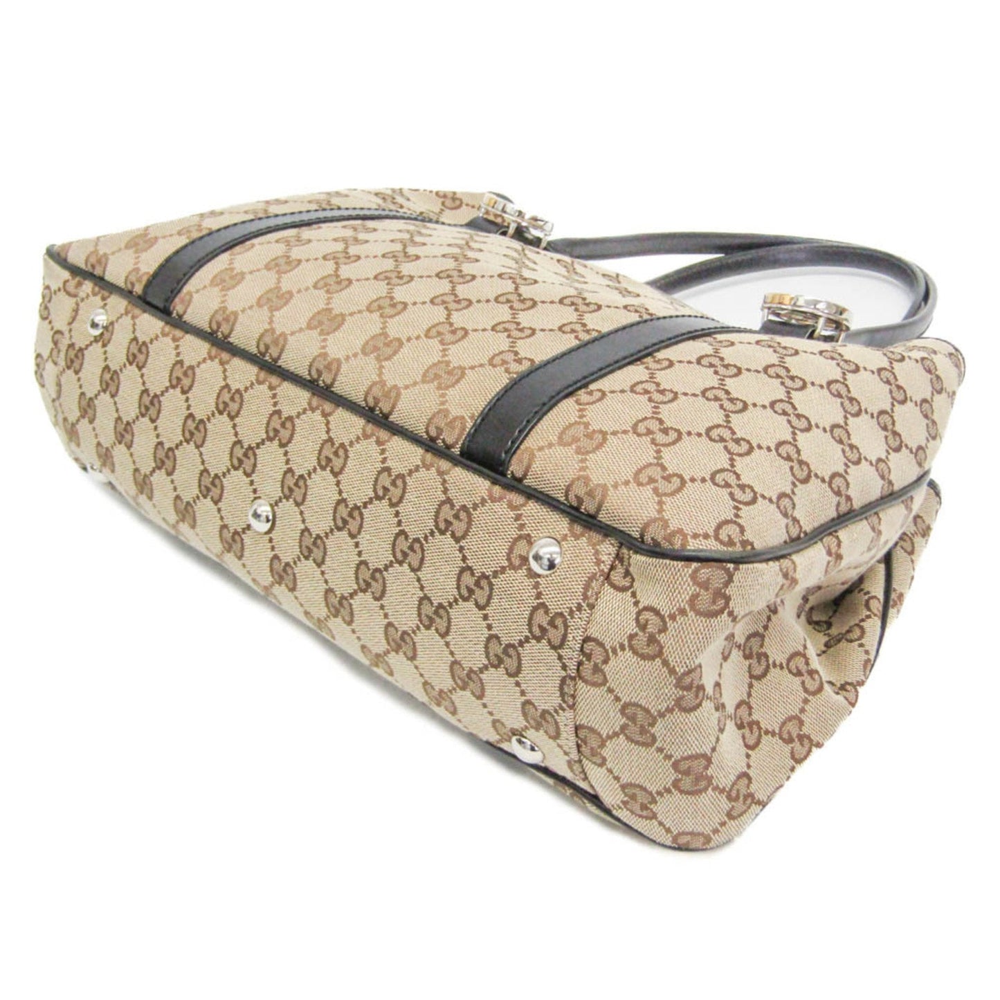 Gucci Gg Twins Beige Canvas Tote Bag