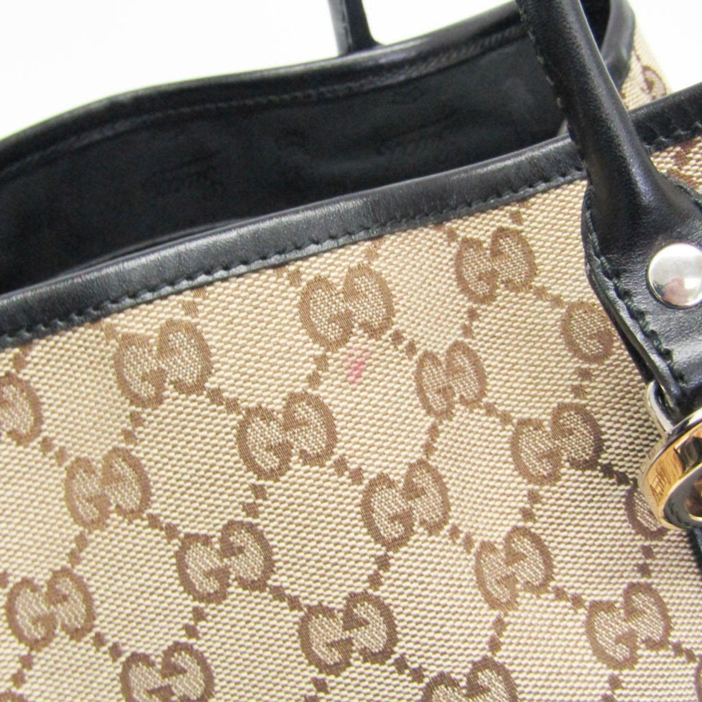 Gucci Gg Twins Beige Canvas Tote Bag