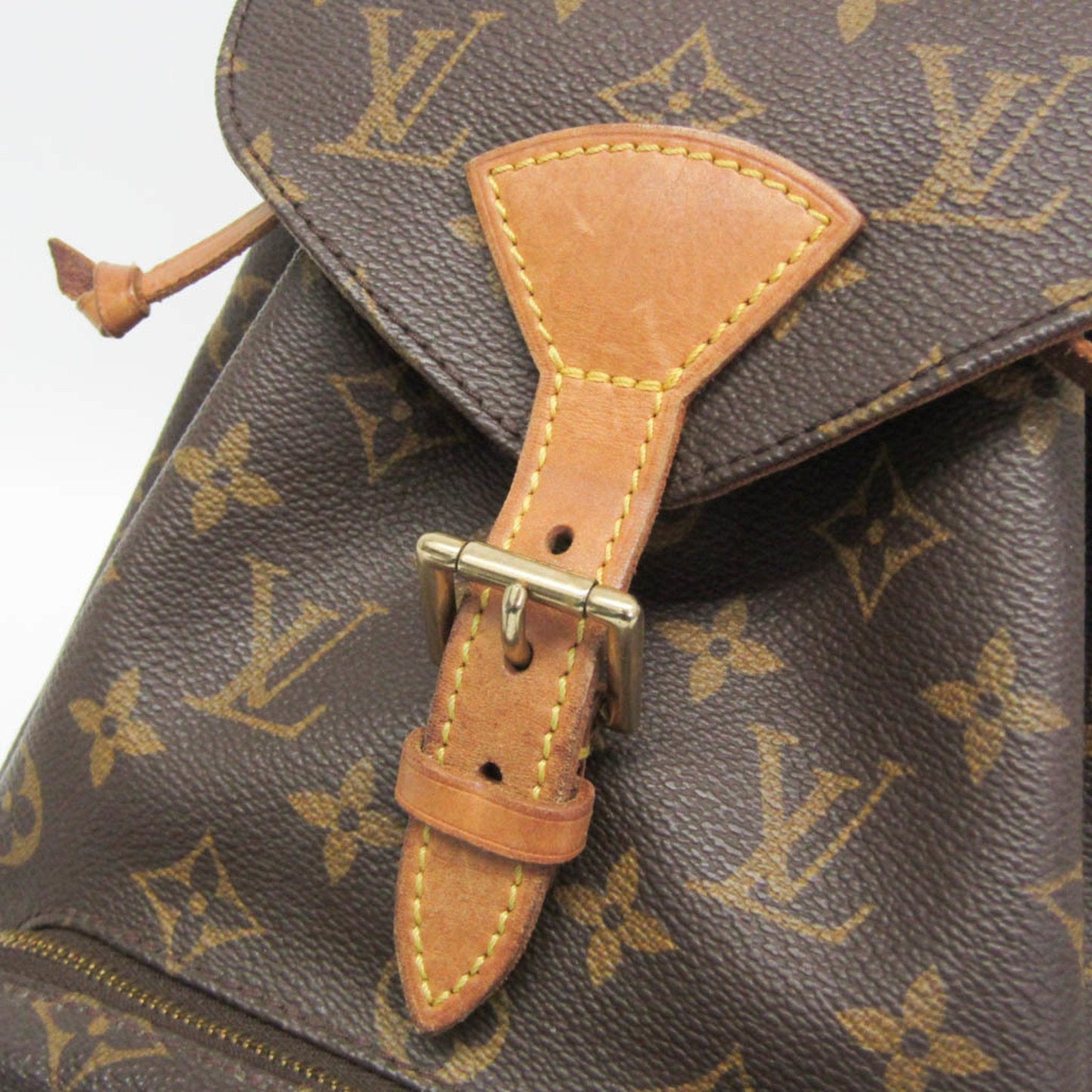 Louis Vuitton Montsouris Mm Brown Canvas Backpack Bag