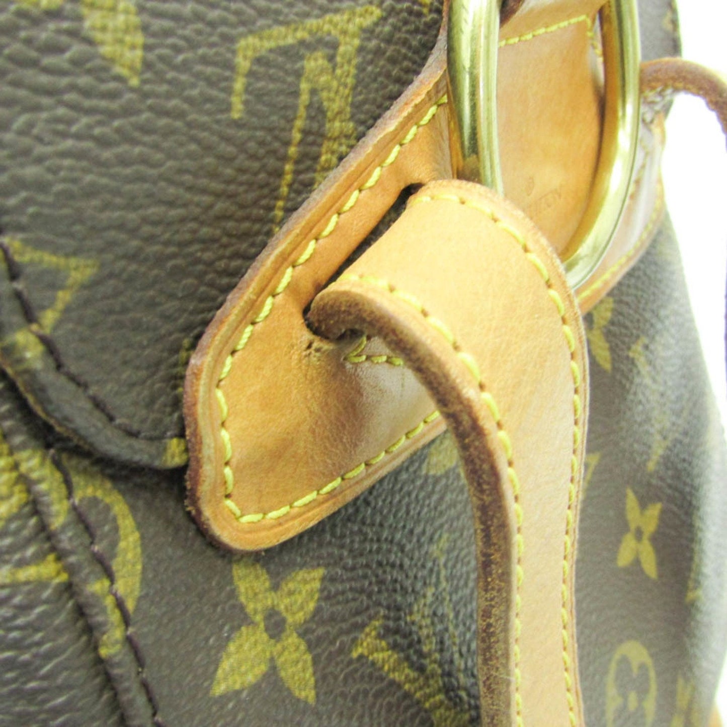 Louis Vuitton Montsouris Mm Brown Canvas Backpack Bag