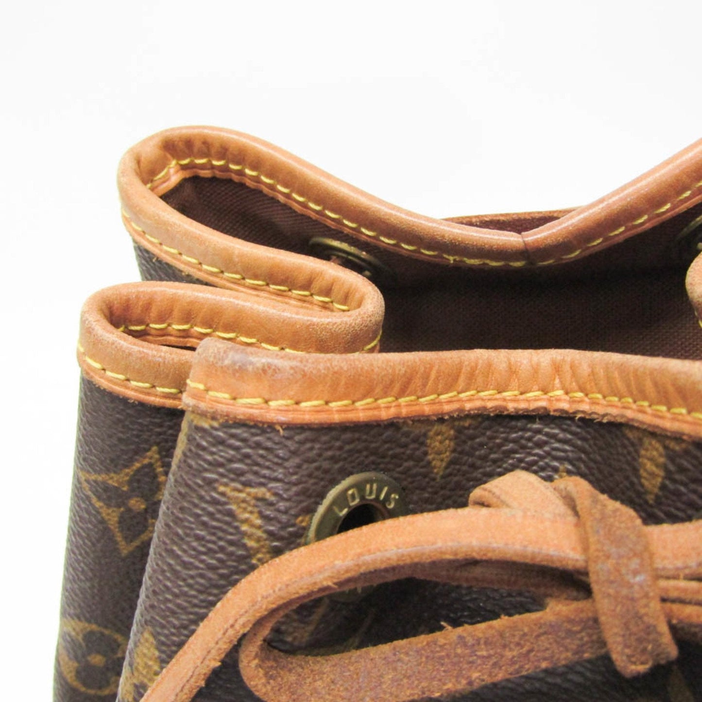 Louis Vuitton Montsouris Mm Brown Canvas Backpack Bag