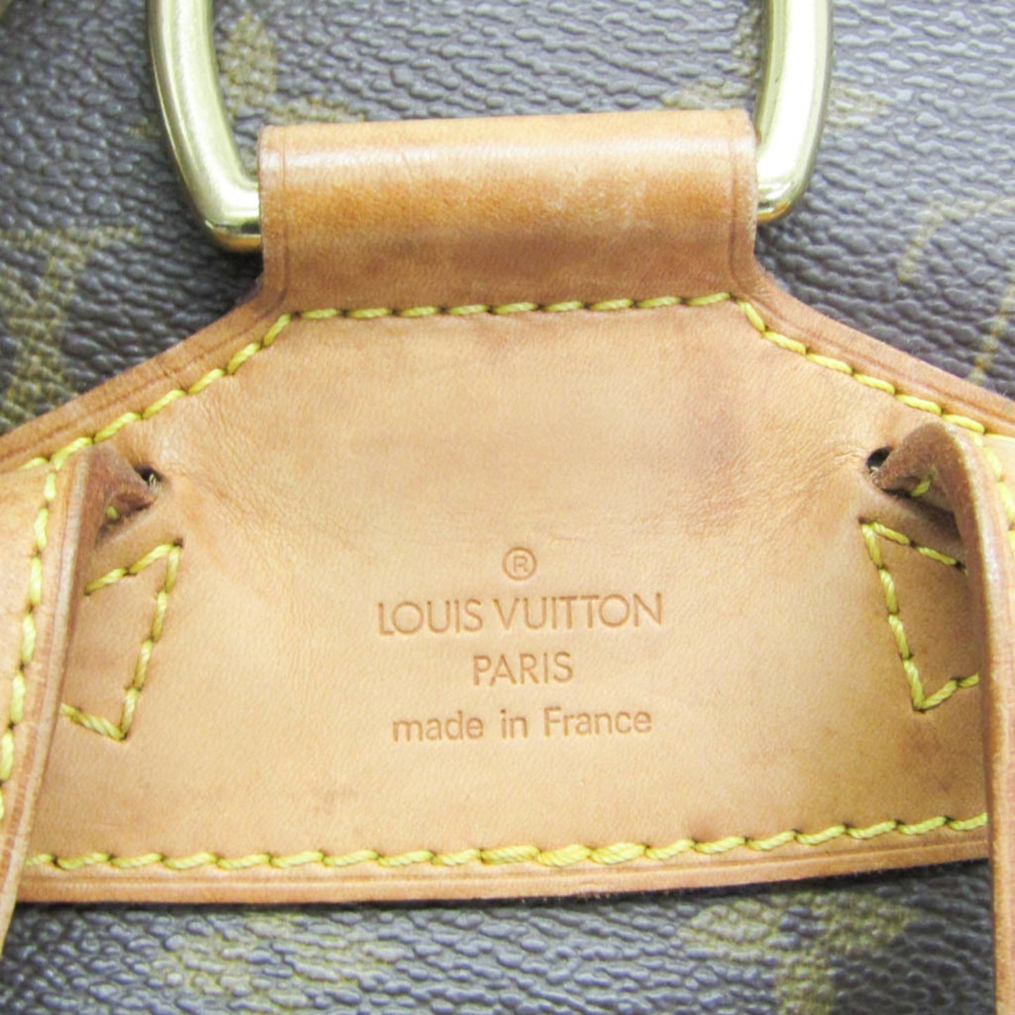 Louis Vuitton Montsouris Mm Brown Canvas Backpack Bag