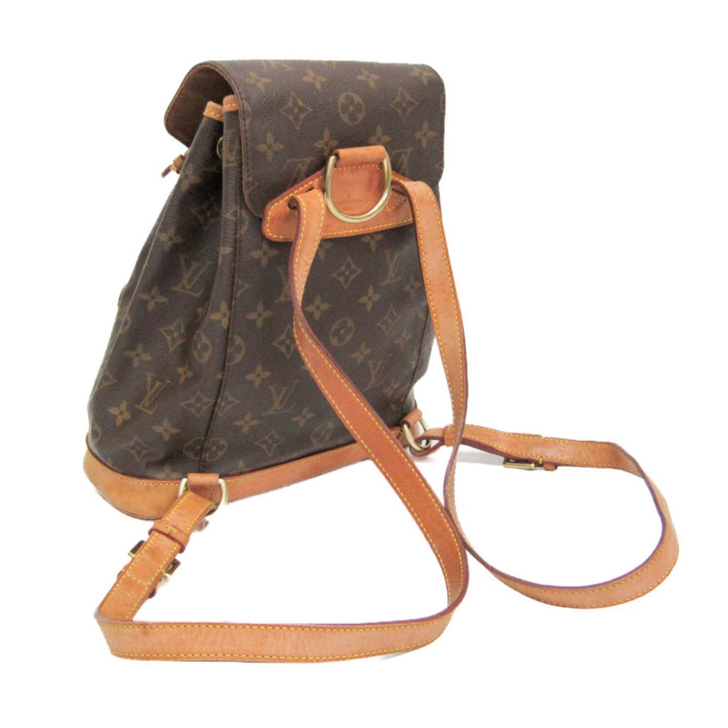 Louis Vuitton Montsouris Mm Brown Canvas Backpack Bag