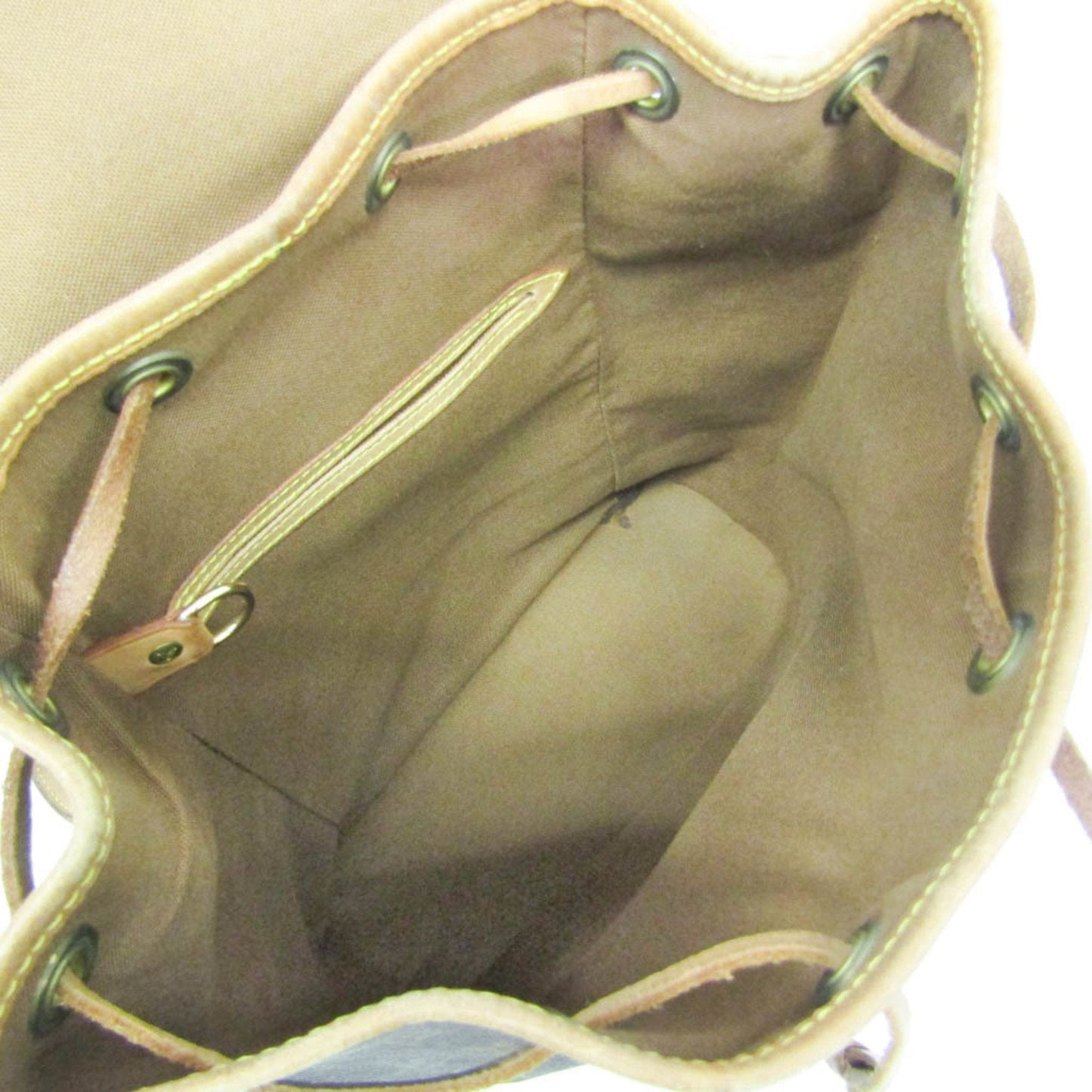 Louis Vuitton Montsouris Mm Brown Canvas Backpack Bag