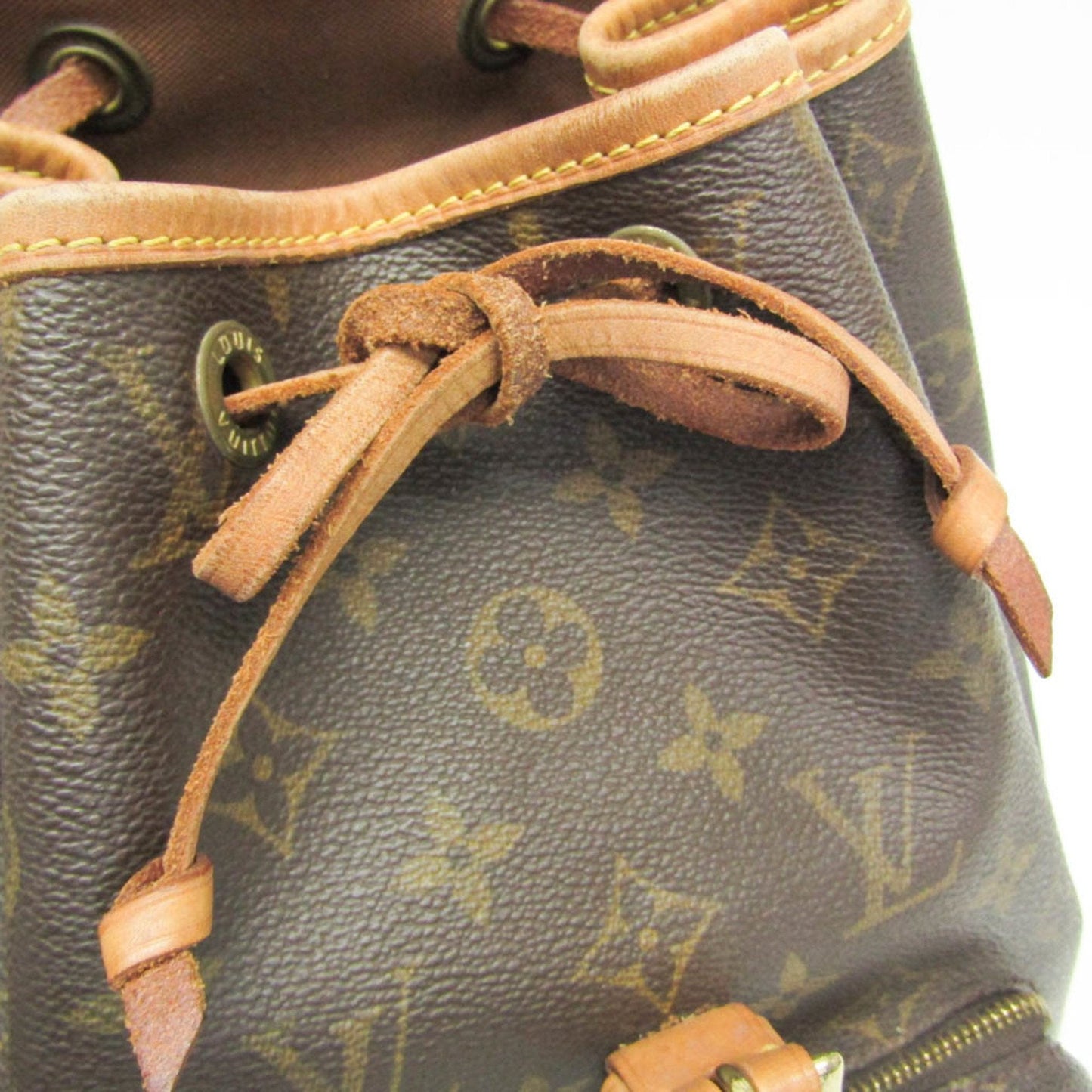 Louis Vuitton Montsouris Mm Brown Canvas Backpack Bag