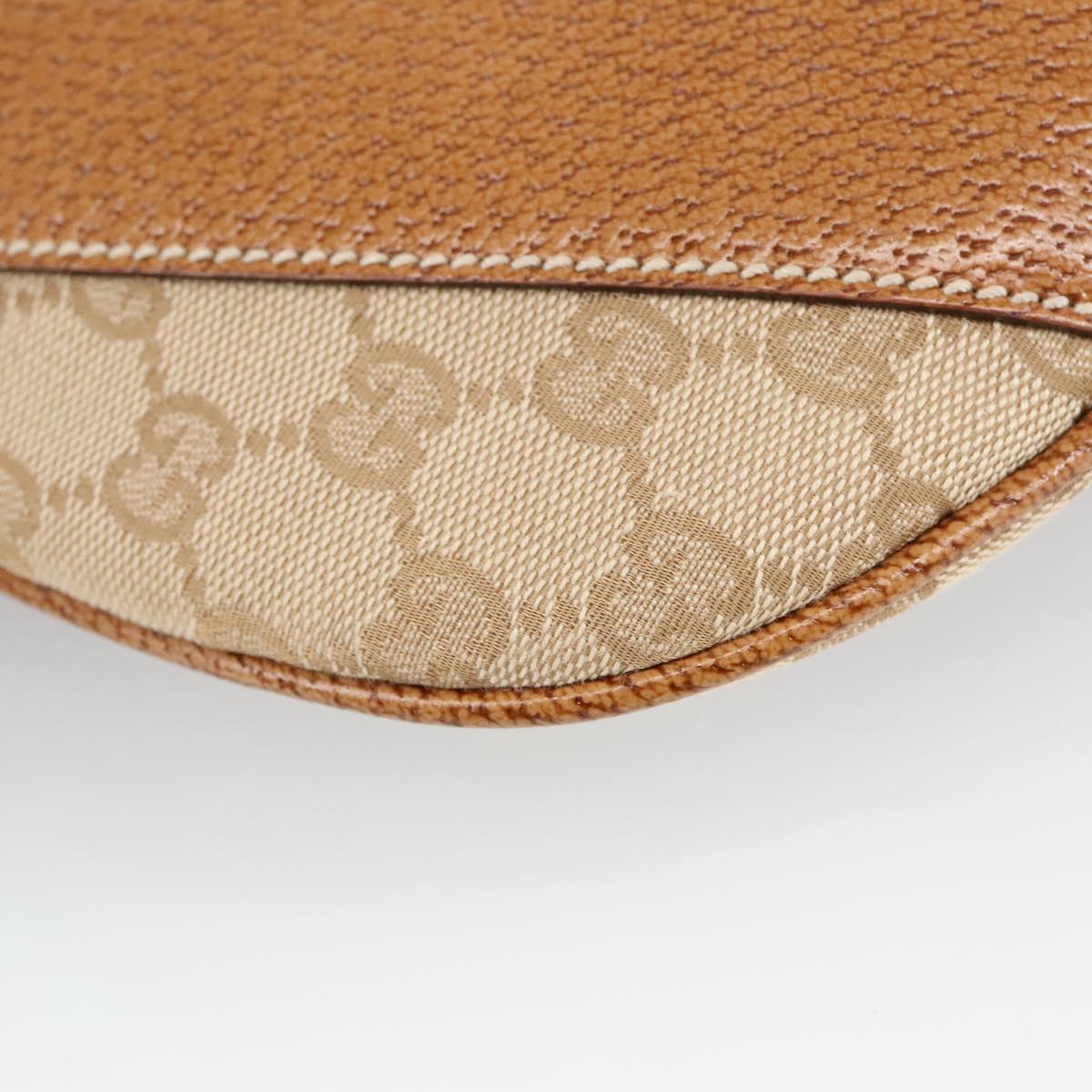 Gucci Hobo Beige Canvas Shoulder Bag