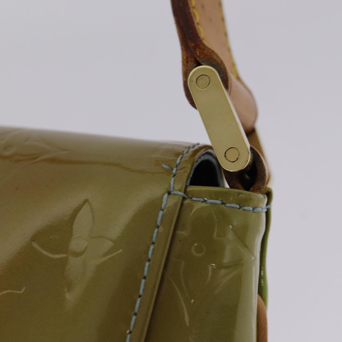 Louis Vuitton Thompson Street Green Patent Leather Shoulder Bag