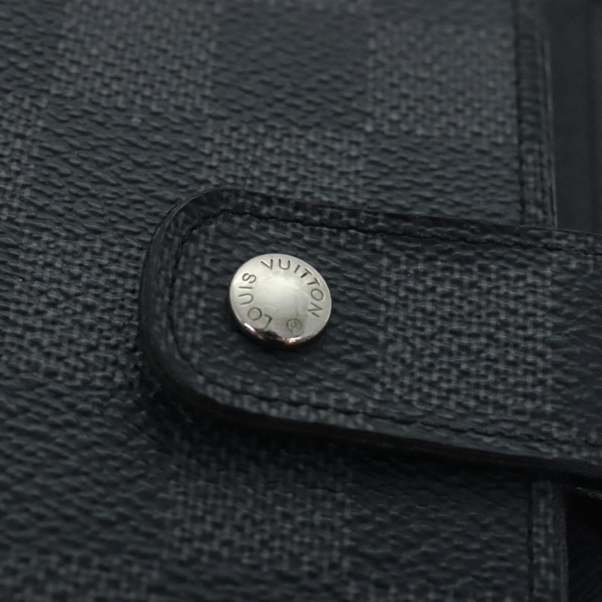 Louis Vuitton Agenda Cover Grey Canvas Wallet