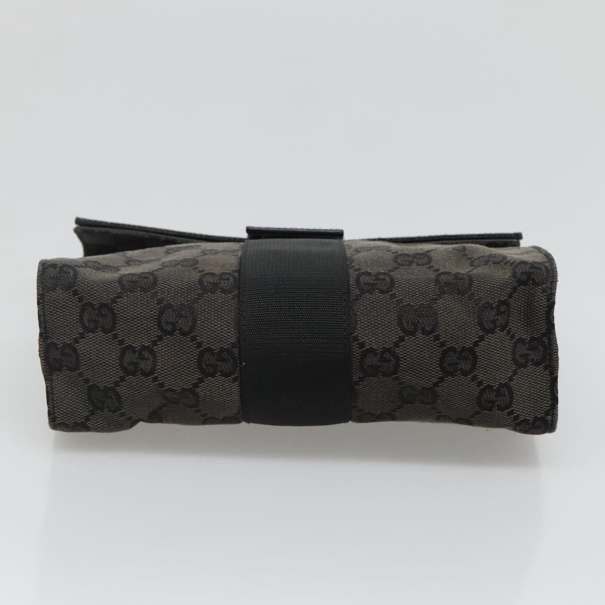 Gucci Gg Canvas Black Canvas Clutch Bag