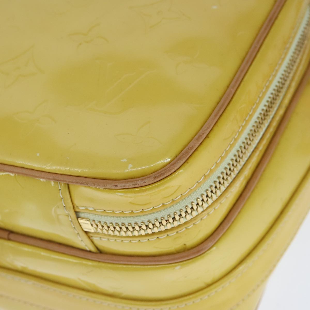 Louis Vuitton Wooster Yellow Patent Leather Shoulder Bag