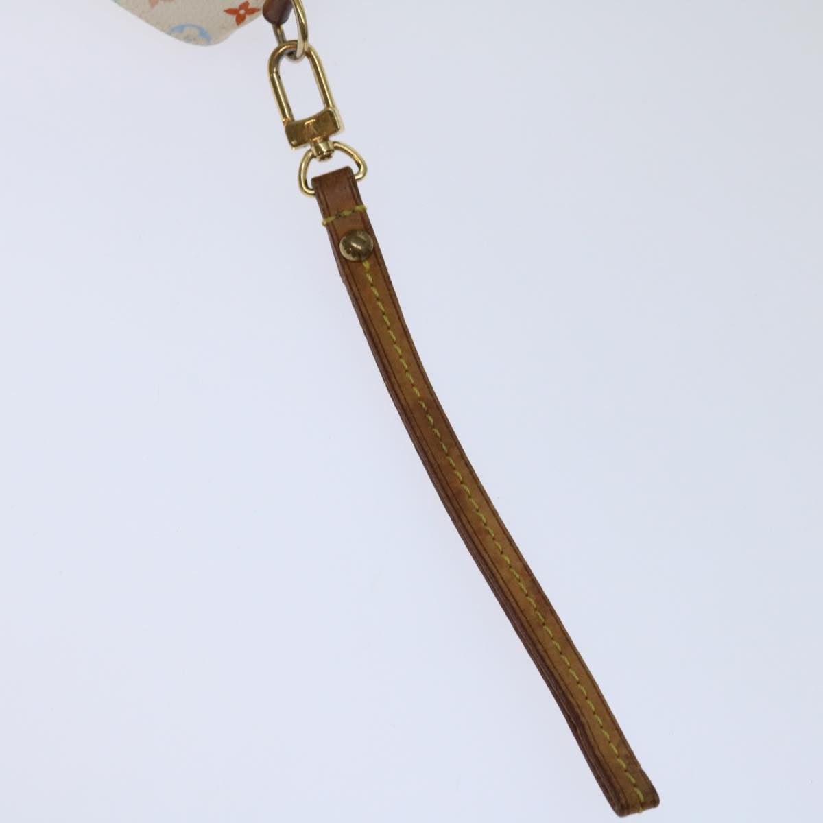 Louis Vuitton Pochette White Canvas Clutch Bag