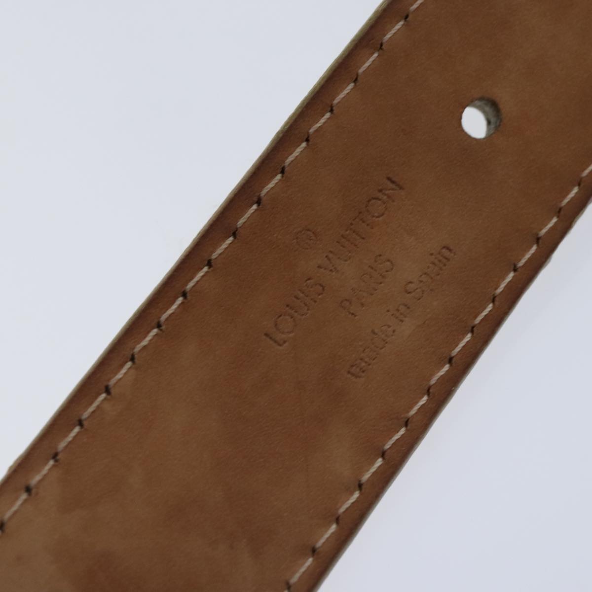 Louis Vuitton Mahina Gold Leather Belt