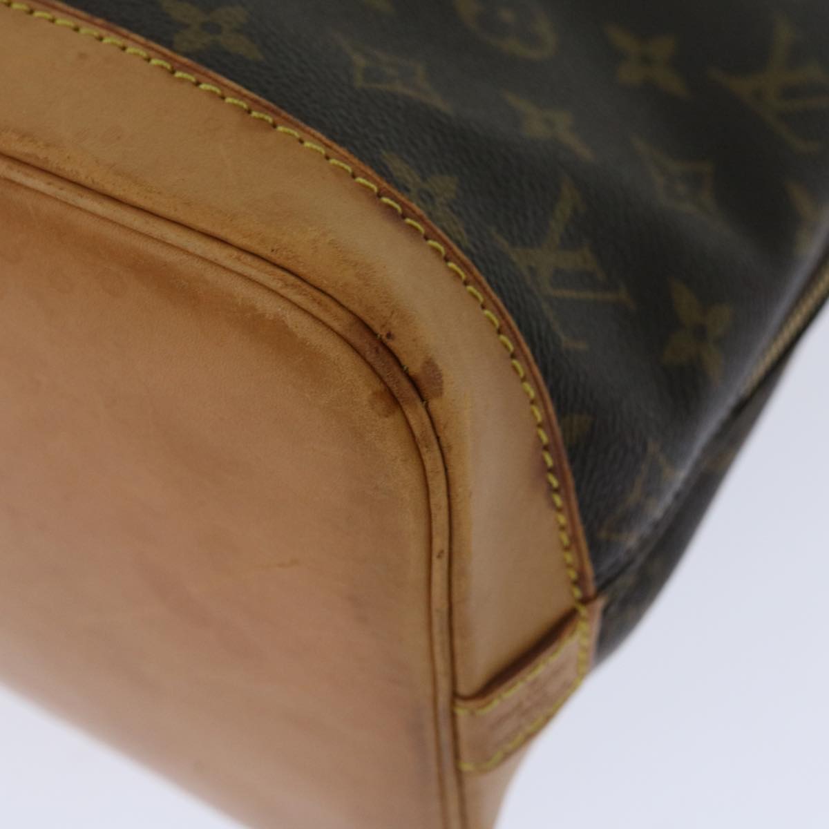 Louis Vuitton Alma Brown Canvas Handbag