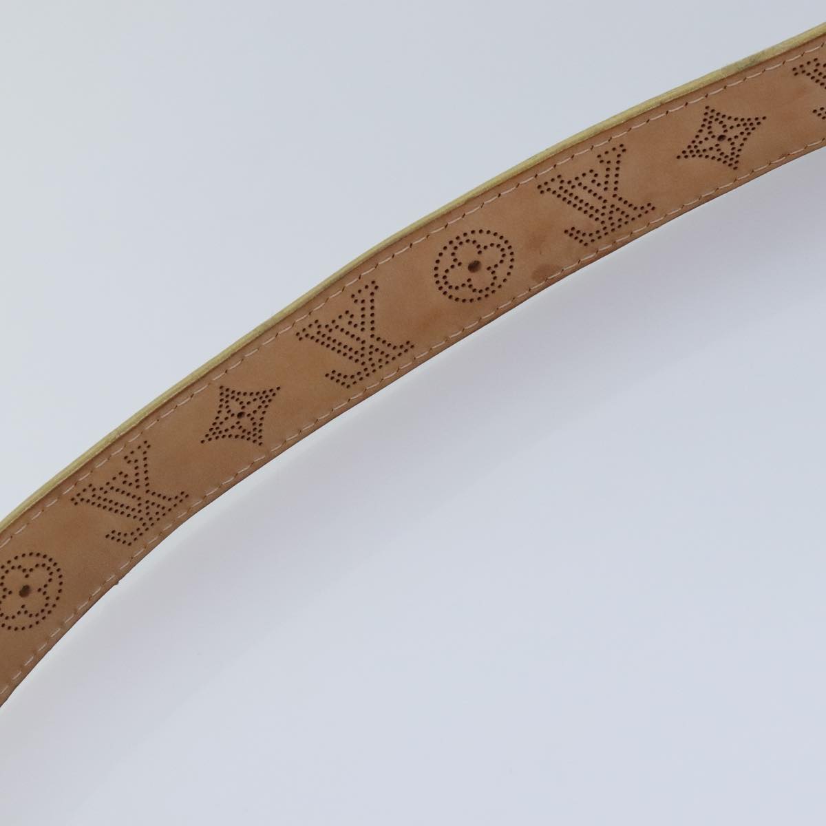 Louis Vuitton Mahina Gold Leather Belt
